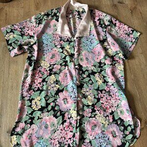 Victoria’s Secret Vintage Gold Label Floral Button Nightgown Size XS/S